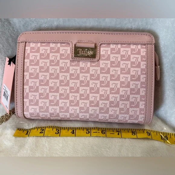 Juicy Couture Pink Diamond “Miss Juicy” Pouch Wristlet – Gold Hardware - Picture 5 of 7